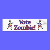 Vote Zombie Bumper bumper stickers