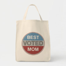 Voted Best Mom T-shirts and Gifts Canvas Bags