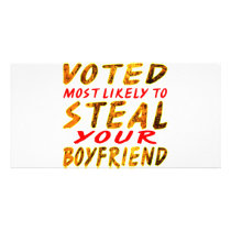 Voted Most Likely To Steal Your Boyfriend photo cards