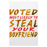Voted Most Likely To Steal Your Boyfriend Customized Stationery