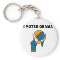Voted Obama Head Up Ass Keychain