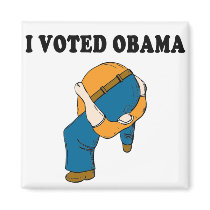 Voted Obama Head Up Ass magnets