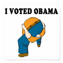 Voted Obama Head Up Ass posters
