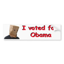 VotedForObama-White bumper stickers by BillMcKim VotedForObama-White bumper stickers