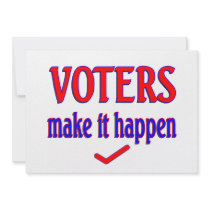 Voters Make it Happen Custom Announcements