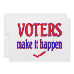 Voters Make it Happen Custom Announcements
