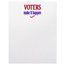 Voters Make it Happen Custom Letterhead