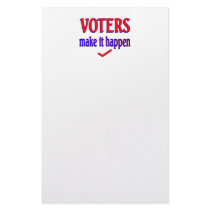 Voters Make it Happen Custom Stationery