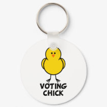 Voting Chick keychains