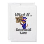 Voting dogs custom invites
