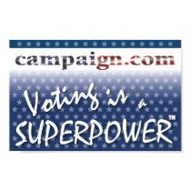 Voting is a Superpower!(TM) posters
