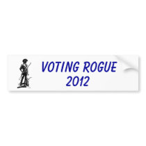 Voting Rogue 2012 bumper stickers