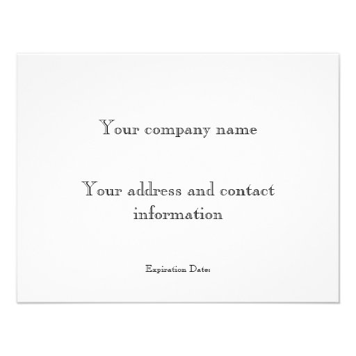 Votive Candles Gift Certificate Custom Announcement