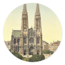 Votive Church, Vienna, Austro-Hungary rare Photoch Stickers