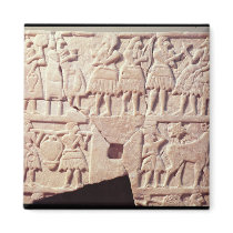 Votive plaque depicting an offering scene refrigerator magnet