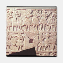Votive plaque depicting an offering scene refrigerator magnet