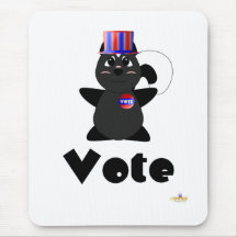 Voto de votación Huggable de la mofeta Alfombrillas De Ratón