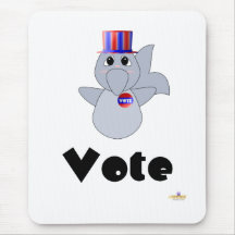 Voto de votación Huggable del delfín Tapete De Ratón