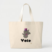 Voto de votación Huggable del tiburón Bolsa De Mano
