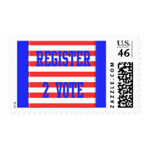 Voto del registro 2 en rojo, blanco y azul envio