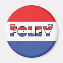 Voto Foley 2010 elecciones blanco y azul rojos Imán Para Frigorífico