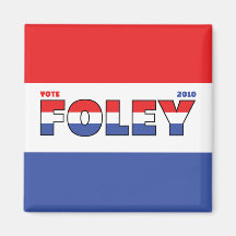 Voto Foley 2010 elecciones blanco y azul rojos Imanes