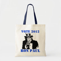 VOTO RON PAUL 2012 BOLSA DE MANO