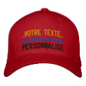 votre texte embroidered hats