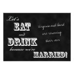Vow Renewal Invitation -- Chalkboard