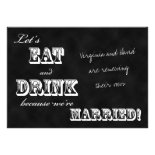 Vow Renewal Invitation -- Chalkboard