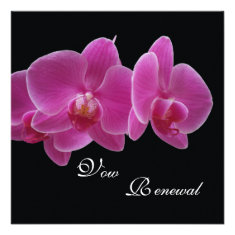 Vow Renewal Invitation -- Orchids