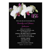 Vow Renewal Invitation -- Orchids and Monogram invitations