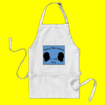 Vowel Movement - Blue aprons by funoriginals Vowel Movement - Blue aprons
