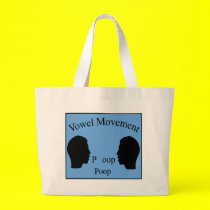 Vowel Movement - Blue bags by funoriginals Vowel Movement - Blue bags