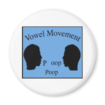 Vowel Movement - Blue magnets