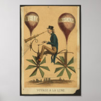 Voyage a la lune print