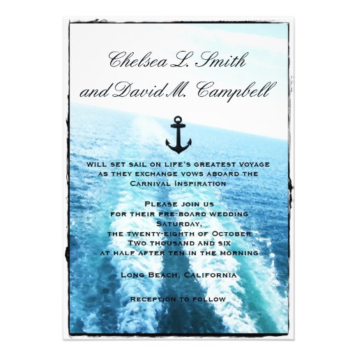 Voyage of Love|Cruise Ship/Destination Wedding Invites
