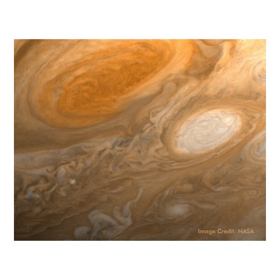 Voyager I view of Jupiter's Great Red Spot Poster by moxieann