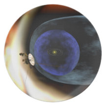 Voyager Squashes View of Solar System Dinner Plate