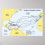 Voyages of Christopher Columbus Print