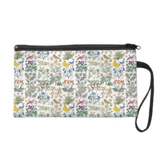 Voysey Apothecary Garden Pattern Wristlet