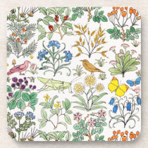 Voysey Apothecary's Garden Cork Coaster Set cork coasters