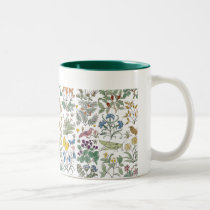 Voysey Apothecary's Garden Pattern Coffee Mug mugs