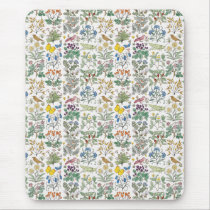 Voysey Apothecary's Garden Pattern Mousepad mousepads