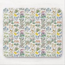 Voysey Apothecary's Garden Pattern Mousepad mousepads