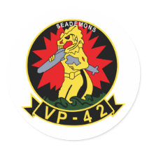 VP 42 Sea Demons Round Stickers
