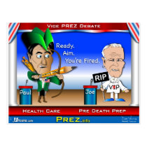 VP Debate 2 postcards