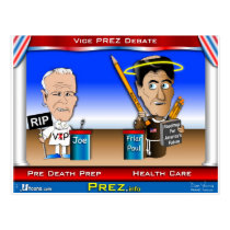 VP Debate postcards