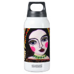 Vrgin of Guadalupe by Heather Galler Insulated Water Bottle
