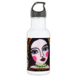 Vrgin of Guadalupe by Heather Galler Stainless Steel Water Bottle